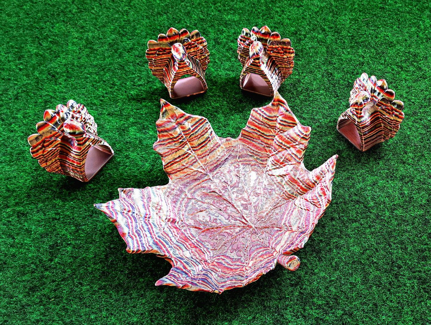 --Fall Leaf Dish & Napkin Holders (5pc set)💥SALE!💥--